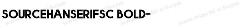 sourcehanserifsc bold字体转换